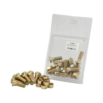 Boulon de charrue 7/16'' x 1-3/8'' UNF 8/8 zingué + écrou UNF 8.8 zingué + écrou 10 pièces Agripak