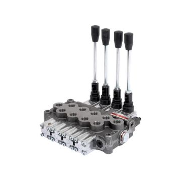 VENTIELBLOK / MONOBLOCK 3/8\" 4 SECT. D/D/D/D