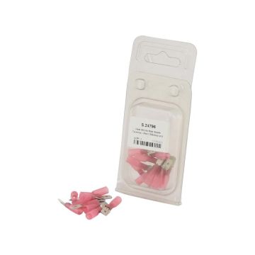 Bornes Man Spade thermorétractables - Rouge (10 pièces - Agripak)