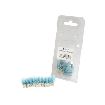 Bornes Man Spade thermorétractables - Bleu (10 pièces - Agripak)