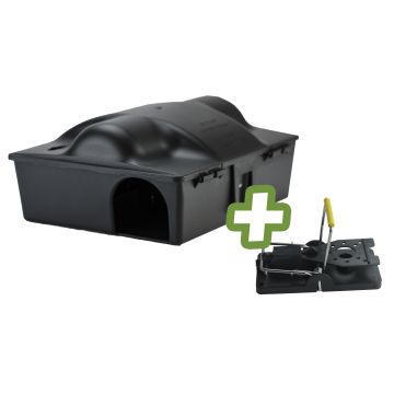 Voerdoos Rat/Muis Dual bait incl. rattenklem