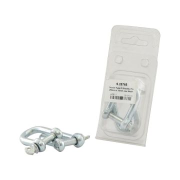 D-Clasp Galvanisé, Broche Ø8mm x 16mm largeur de griffe (2 pièces Agripak)