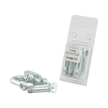 D-Clasp galvanisé, broche Ø10mm x 18mm largeur de griffe (2pcs Agripak)