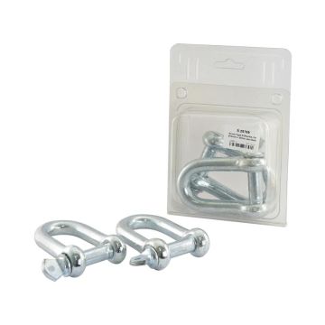 D-Clasp galvanisé, broche Ø16mm x 30mm largeur de griffe (2pcs Agripak)