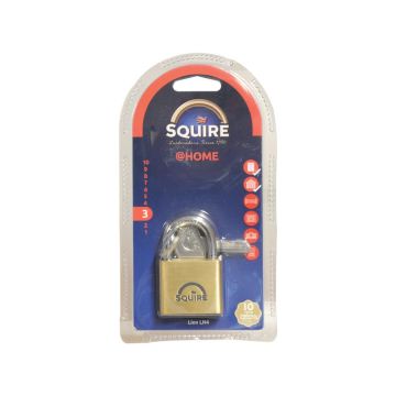 Squire Solid Brass Lion Range Padlock - Brons, Body width: 39.5mm (Security rating: 3)