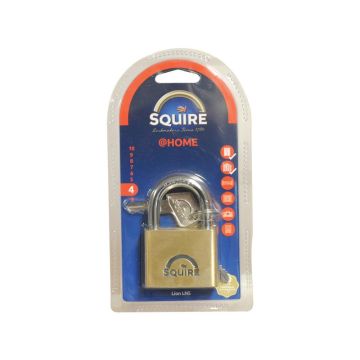 Squire Solid Brass Lion Range Padlock - Brons, Body width: 51mm (Security rating: 4)