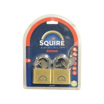 Squire Solid Brass Lion Range Padlocks - Brass (Security rating: 4)