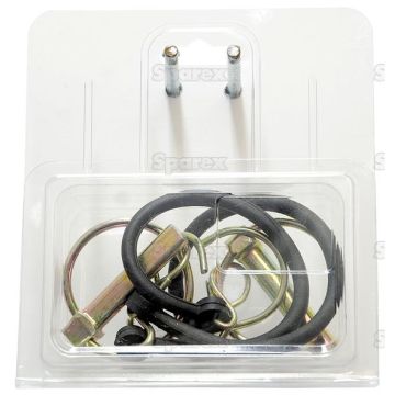 Ressort de verrouillage rond avec caoutchouc de connexion et crochet 9.5mm Pin Ø (2pcs Agripak)
