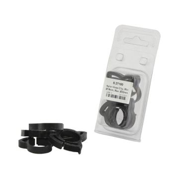 Schlauchschelle Nylon, Minimum Ø18mm, Maximum Ø22mm, 5 Stück Agripak.