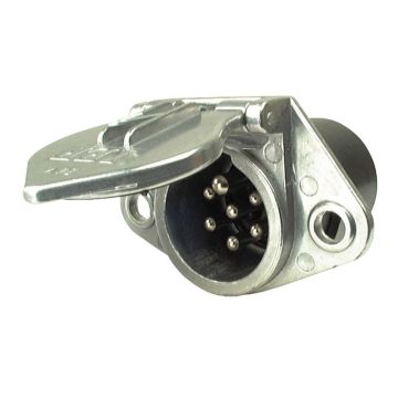 ALUMINIUM STEKKERDOOS 7-POLIG 24V