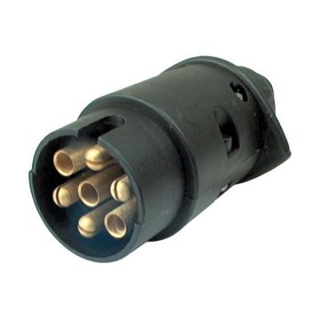 PLUG 7-PIN KUNSTSTOFF STECKANSCHL.