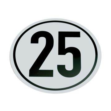 Autocollant kilométrique 25Km/h
