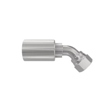 Parker JIC 37° Perskoppeling 1/4'' x 1/2'' - 20TPI Vrouw Wartel 45°
