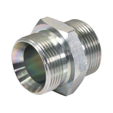 Hydraulisch verloopstuk 1 1/4'' BSP Man x 1 1/4'' BSP Man