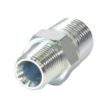 Hydraulisch verloopstuk 3/8'' NPTF Man x 1/2'' NPTF Man