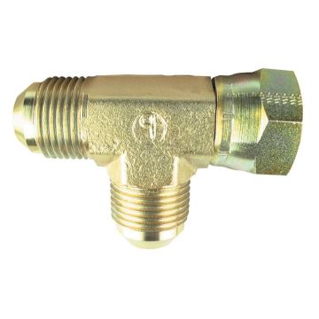 Hydraulische T-koppeling 1 1/16'' JIC Man x 1 1/16'' JIC Wartelmoer, vrouwelijk x 1 1/16'' JIC Man