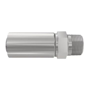 Parker NPTF Perskoppeling 3/8'' x 3/8'' - 18TPI Man NPT recht