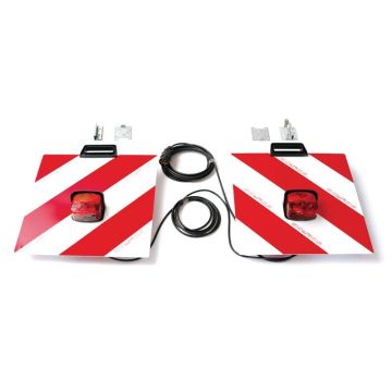 Halogeen Waarschuwingsborden met verlichting 12V, rechts / links