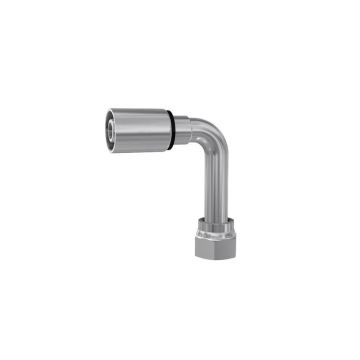 Parker ORFS Slang Aansluiting 3/8'' x 11/16 x 16 Vrouw 90° Perskoppeling (Extra Long)