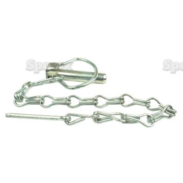Borgpen D-type Ø6x44.5mm met ketting