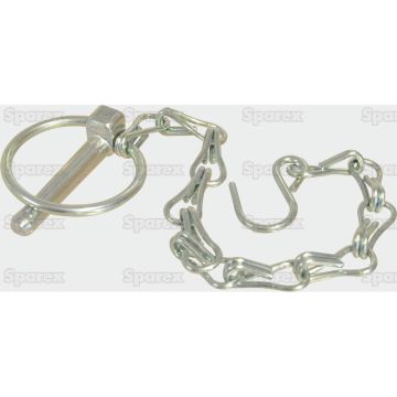 Borgpen Ø8x44.5mm met ketting