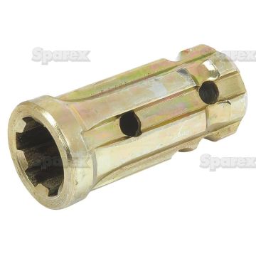 Aftakas Verlengstuk met spiebanen - Spiebaan inwendig 1 1/8'' - 6 x Spiebaan uitwendig 1 3/8'' - 6