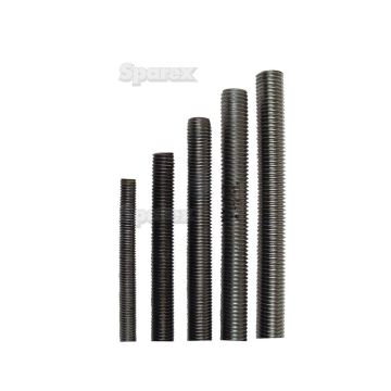 Draadeind M6 4.6 zwart