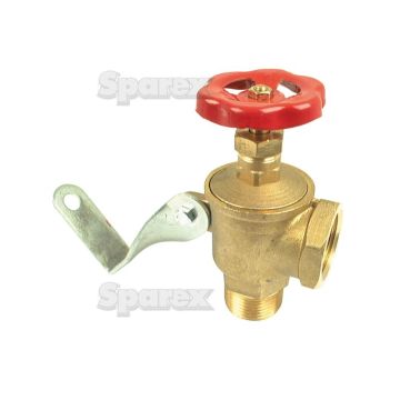 ABSPERRSCHIEBER-1" BSP ABSCHLIESSBAR 90*