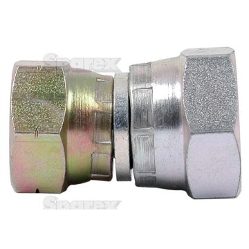 Hydraulisch verloopstuk 1/2'' BSP Wartelmoer, vrouwelijk x M18x1.50 Metrisch Wartelmoer, vrouwelijk