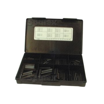 Plasticdoos Holspieen Assortment - Ø3 - 10 x 20 - 50mm, 191 stuks Handipak.