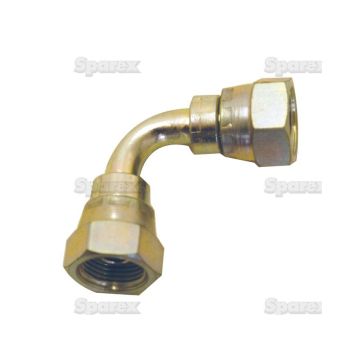Nippel 3/8\"BSP 90*SWEPT F-F