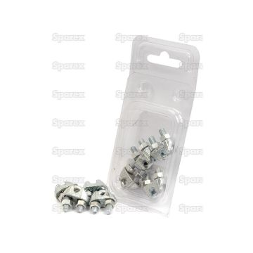 Staaldraadklem, Draad Ø3mm (1/8'') 4 stuks Agripak