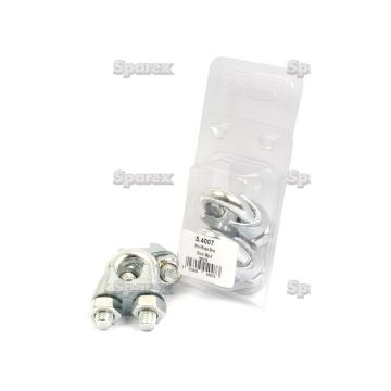 Collier de serrage en acier, Fil Ø13mm (1/2'') 2pcs Agripak