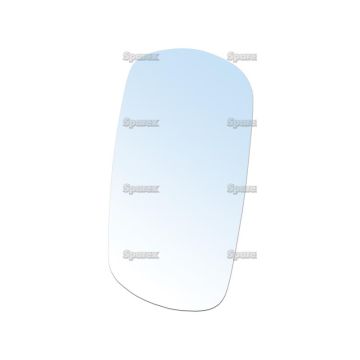 Spiegelglas - Rechteckig, (gebogen), 263 x 160mm
