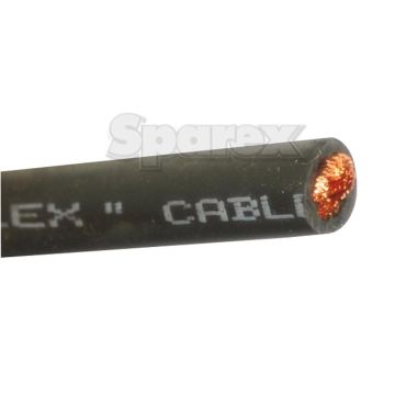 PVC STARTKABEL 25Qmm 1m ZWART