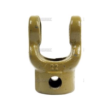 Aftakas Machinezijde gaffel (Afm. Kruisstuk: 22 x 54.8mm) Boring Ø30mm. (Vicon Yoke)