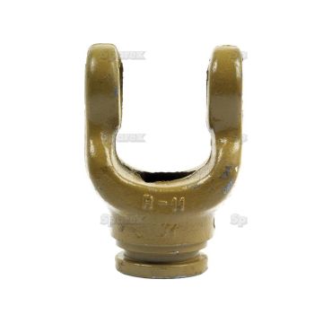 Aftakas Profielpijpgaffels (Afm. Kruisstuk: 22 x 54.8mm) Profiel: Triangle, Maat: 26.5 x 3.5mm, Ref: 12502.
