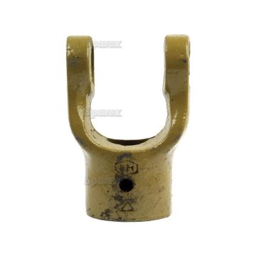 Aftakas Spiebaangaffels met stelbout (Afm. Kruisstuk: 23.8 x 61.2mm) Boring Ø1'', Sleutelmaat: 1/4''.