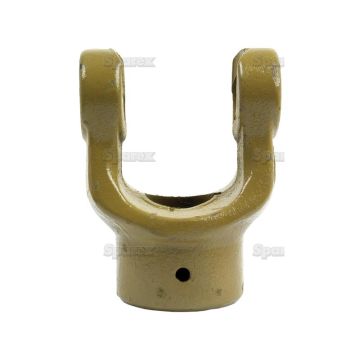 Aftakas Spiebaangaffels met stelbout (Afm. Kruisstuk: 30.2 x 92mm) Boring Ø1 1/2'', Sleutelmaat: 3/8''.