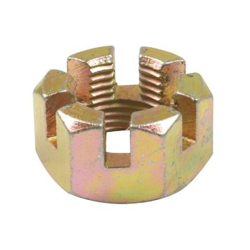 Écrou couronne haut 3/4'' UNF classe 8 zingué DIN 935