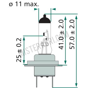 Halogeenlamp, 12V 55W, H7 - 12V55W / H7