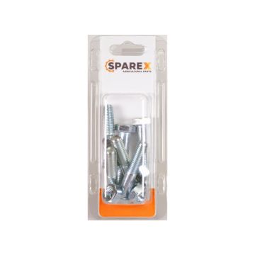 Agripak 6 stuks Bout en moer, M10x50mm