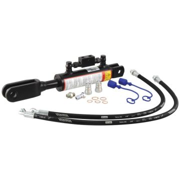 Hydraulische stabilisator (Met: Slangen) -  Vork Gat Ø 19mm -  Vork Gat Ø 26x60mm - Min. Lengte: 510mm, Cylinder binnen Ø: 63mm.