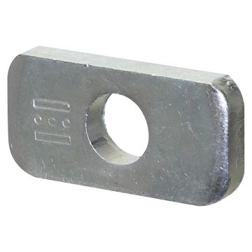 Afdekplaat 40x80mm Gat Ø 22mm