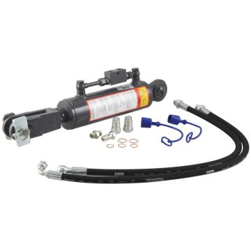 Hydraulische stabilisator (Met: Slangen) -  Kogel Ø 22mm -  Vork Gat Ø 23x50mm - Min. Lengte: 540mm, Cylinder binnen Ø: 80mm.