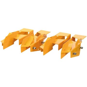 Set strooischoepen 380mm Rechts en Links (Wordt geleverd met RVS bouten, moeren en ringen)