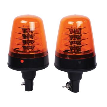 LED Zwaailamp, Oranje, Pin Flexibele 12-24V Set van 2
