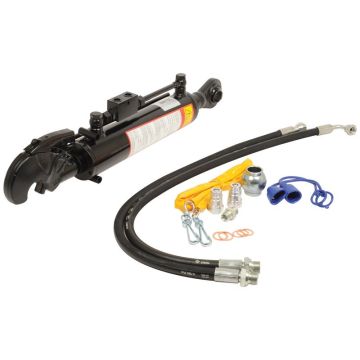 Hydraulische Topstang (Cat.2/2 (Ø25/25mm)) Kogel en Q.R CBM Haak, Cylinder binnen Ø: 63mm, Min. Lengte : 585mm.