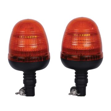 LED Zwaailamp, Oranje, Pin Flexibele 12-24V Set van 2