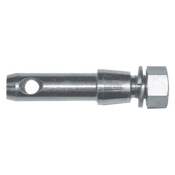 Werktuigpen 22x125mm, Schroefdraad 3/4x25mm Cat. 1 (Ø22mm)